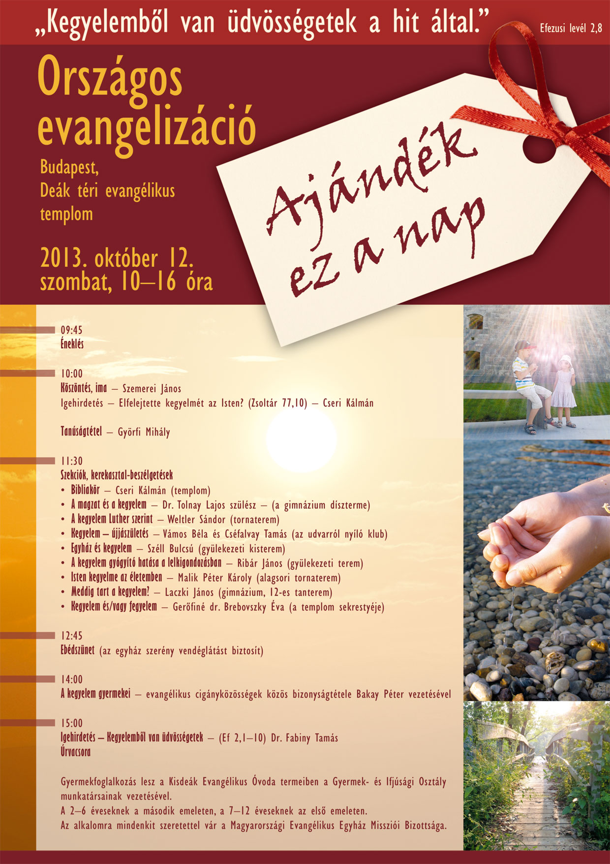 Országos evangelizáció plakát